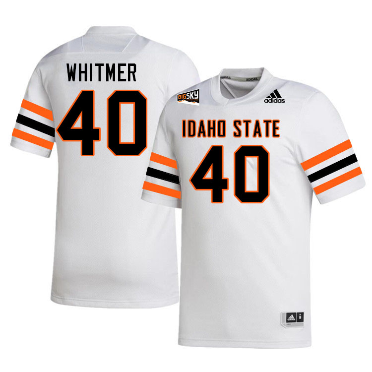 Men #40 Jack Whitmer Idaho State Bengals 2023 College Football Jerseys Stitched-White